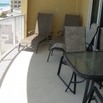 Table, chairs, and chaise lounges on balcony with gorgeous view! - Ocean Villa 504