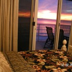 Gorgeous susent views from master bed - Ocean Villa 505