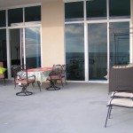 Large table for dining outside, Daybed, Chase lounges all outside on large ocean front 830 square foot balcony - Palazzo 106