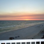 View of an amazing sunset right off the balcony - Tidewater 401